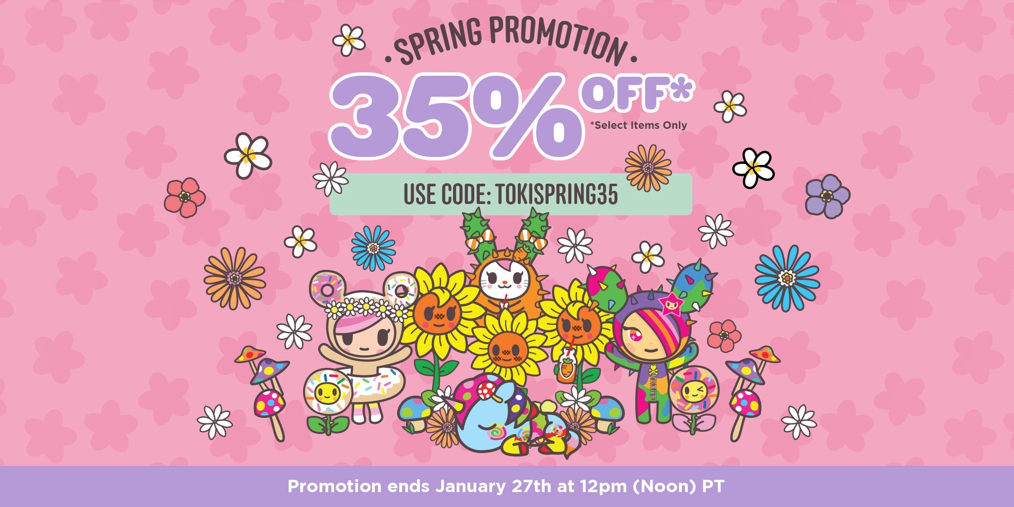 tokidoki Spring 2025 - 35% Off Promotion