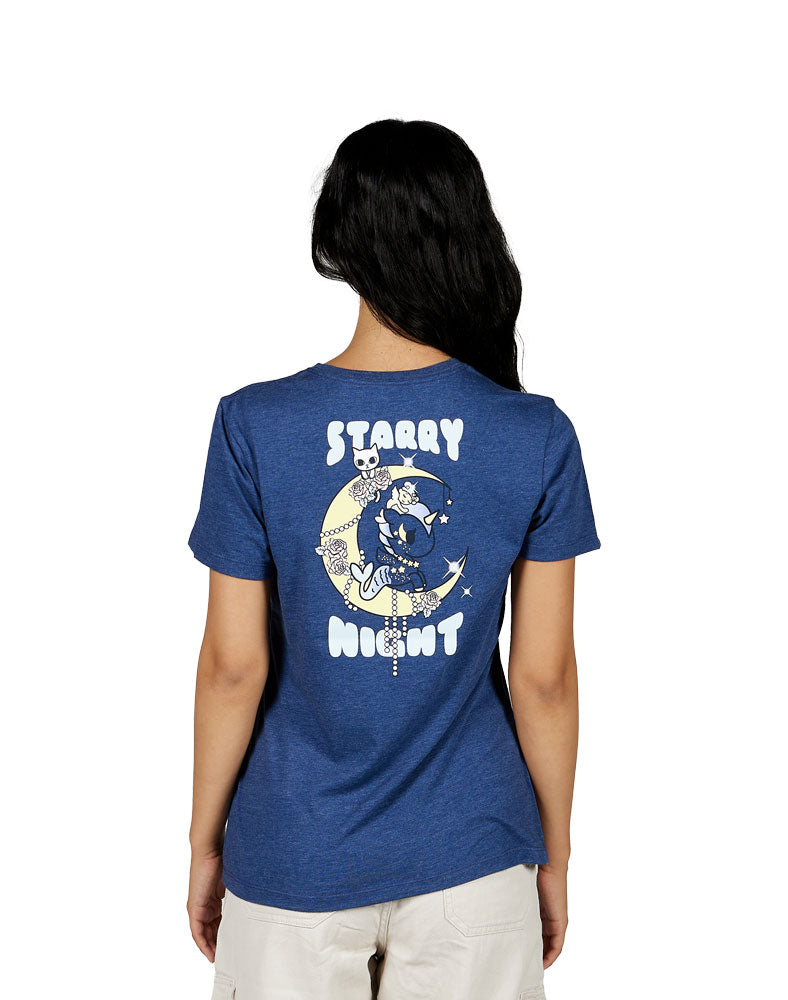 back of starry night tee