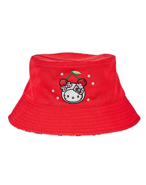 tokidoki x Hello Kitty Cherry Kitty Reversible Bucket Hat