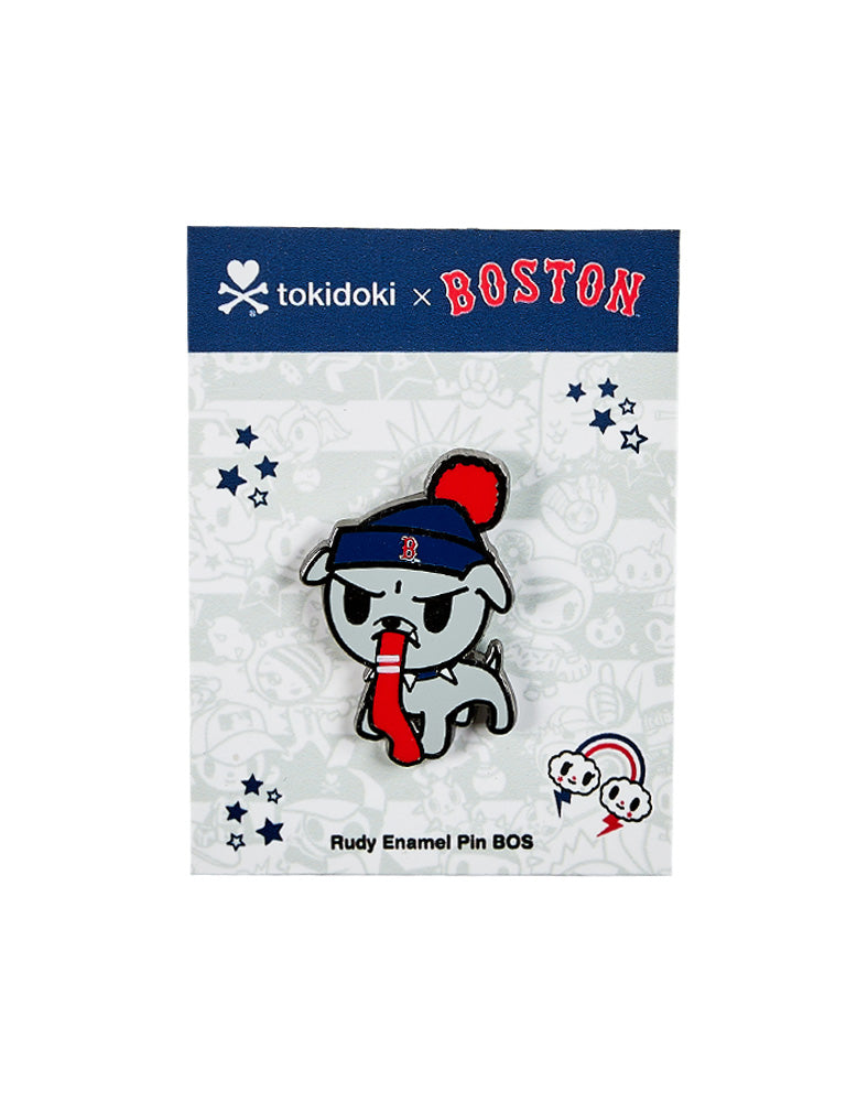 tokidoki x mlb boston red sox rudy enamel pin