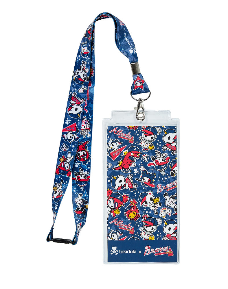 tokidoki x mlb atlanta braves lanyard