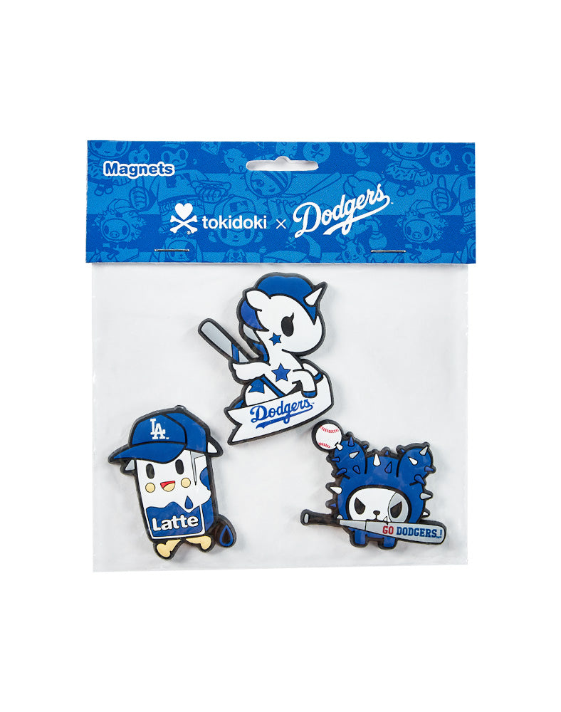 Tokidoki Los Angeles Dodgers 3D 3-Pack PVC Magnet Set